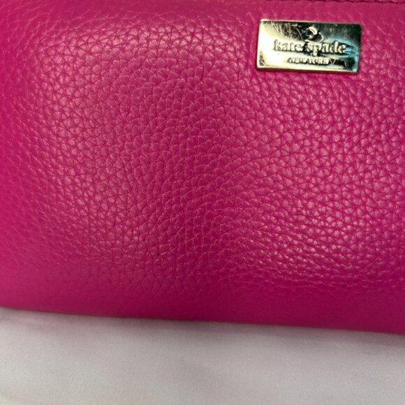 Kate Spade Bright Pink Long Zippy Zip Around Organization Leather Wallet Large - Picture 15 of 15